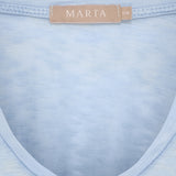 MARTA DU CHATEAU Marta du Chateau Damen T-Shirt MdcMarianna 22637 T-shirt Sky Blue