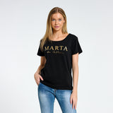 MARTA DU CHATEAU Marta du Chateau Damen T-shirt MT002 T-shirt Black
