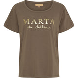 MARTA DU CHATEAU Marta du Chateau Damen T-shirt MT002 T-shirt Fossil Fango