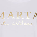 MARTA DU CHATEAU Marta du Chateau Damen T-shirt MT002 T-shirt Optisk White