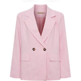 MARTA DU CHATEAU Marta du Chateau Damen blazer MdcMarissa 8232 Blazer Pink Stripe