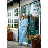 MARTA DU CHATEAU Marta du Chateau Damen bluse MdcMakayla 8204 Shirt Light blue