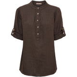 MARTA DU CHATEAU Marta du Chateau Damen hemd MdcLarisa 268434 Shirt Mocca