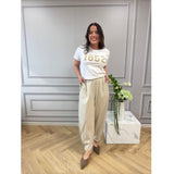 MARTA DU CHATEAU Marta du Chateau Damen hosen MdcGilly 56172/Giada Pant Beige31A