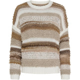 MARTA DU CHATEAU Marta du Chateau Damen strick MdcDelilah 25430 Knit Bianco/Cammello