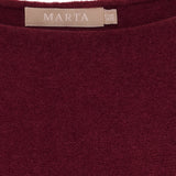 MARTA DU CHATEAU Marta du Chateau Damen strick MdcElderflower 30003 Knit Bordeaux2911