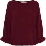 MARTA DU CHATEAU Marta du Chateau Damen strick MdcElderflower 30003 Knit Bordeaux2911