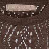 MARTA DU CHATEAU Marta du Chateau Damen strick MdcVina 6592 Knit Caffe