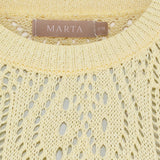 MARTA DU CHATEAU Marta du Chateau Damen strick MdcVina 6592 Knit Yellow