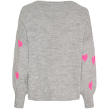 MARTA DU CHATEAU Marta du Chateau Damen strickjacke MdcClover 9582 Knit Grey