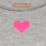 MARTA DU CHATEAU Marta du Chateau Damen strickjacke MdcClover 9582 Knit Grey