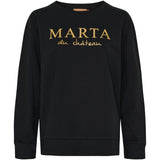 MARTA DU CHATEAU Marta du Chateau Damen sweatshirt MdcAnnemette J-639 Sweatshirt Black