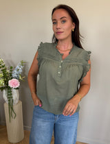 MARTA DU CHATEAU Marta du chateau Damen Bluse MDCFAUNA 84380 Blouse Kaki