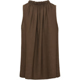 MARTA DU CHATEAU MdcCalista LS T-Shirt Top Brown