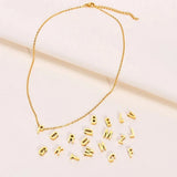 muun STUDIOS Muun Studios Buchstabe A-Z Halskette 18K Goldbeschichtet H074 Jewelry Guld