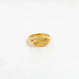 muun STUDIOS Muun studios Sonnen-Sigill Ovalring 18K Goldplattiert R025 Jewelry Guld