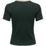 ONLY ONLY Damen T-Shirt ONLBINA T-shirt Scarab Biscotfi contrast