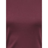 ONLY ONLY Damen T-Shirt ONLBINA T-shirt Windsor Wine Biscotfi contrast