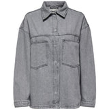 ONLY ONLY Damenhemd ONLEMMIE Shirt Medium Grey Denim