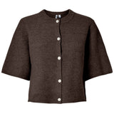 PIECES PIECES Damen-Strickjacke PCSILLY Cardigan Hot Fudge Melange