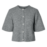 PIECES PIECES Damen-Strickjacke PCSILLY Cardigan Medium grey melange