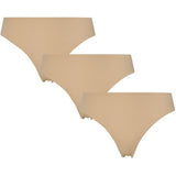 PIECES PIECES Damen 3er-Pack String PCNAMEE Underwear Peach Taffy