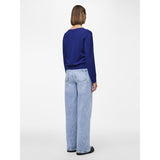 PIECES PIECES Damen Bluse PCNATALIE Knit Bellwether Blue