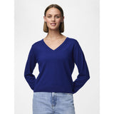 PIECES PIECES Damen Bluse PCNATALIE Knit Bellwether Blue