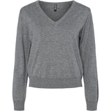 PIECES PIECES Damen Bluse PCNATALIE Knit Medium grey melange
