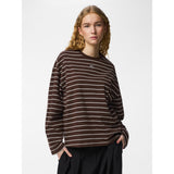 PIECES PIECES Damen Bluse PCSADIE Blouse Hot Fudge CLOUD DANCER