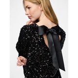 PIECES PIECES Damen Kleid PCKAM Restudsalg Black Black sequins