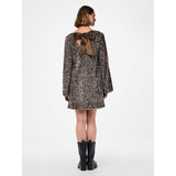 PIECES PIECES Damen Kleid PCKAM Restudsalg Morel Silver sequins