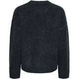 PIECES PIECES Damen Strick PCANA Knit Dark grey melange