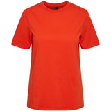 PIECES PIECES Damen T-Shirt PCRIA T-shirt Tangerine Tango