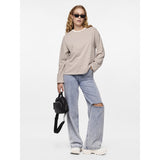 PIECES PIECES Damen Top PCSADIE Blouse Cloud Dancer FOSSIL