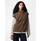 PIECES PIECES Damen Weste PCSADIA Vest Coffee Quartz