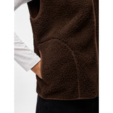 PIECES PIECES Damen Weste PCSADIA Vest Hot Fudge