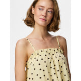PIECES PIECES Damen kleid PCPARKER Restudsalg French Vanilla Brown polka dots