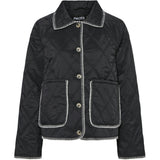 PIECES PIECES dame jakke PCNAIMA Restudsalg Black CLOUD DANCER TREAD