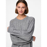 PIECES PIECES dame kjole PCMAGGY Restudsalg Medium grey melange
