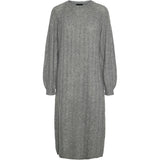 PIECES PIECES dame kjole PCMAGGY Restudsalg Medium grey melange