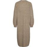PIECES PIECES dame kjole PCMAGGY Restudsalg Taupe Gray