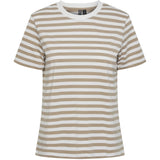 PIECES PIECES Damen Tee PCRIA T-shirt Silver Mink BRIGHT WHITE