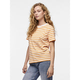 PIECES PIECES Damen Tee PCRIA T-shirt Tangerine BRIGHT WHITE