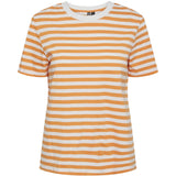 PIECES PIECES Damen Tee PCRIA T-shirt Tangerine BRIGHT WHITE