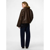 PIECES Pieces Damen Jacke pcjosie Jacket Hot Fudge Washed