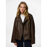PIECES Pieces Damen Jacke pcjosie Jacket Hot Fudge Washed