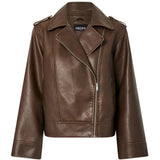 PIECES Pieces Damen Jacke pcjosie Jacket Hot Fudge Washed