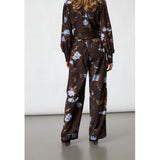 Sisters Point SISTERS POINT Damen Hosen ELLA Pant Brown/Blue Flower