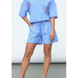 Sisters Point SISTERS POINT Damen Shorts ELLA Shorts Blue Stripes